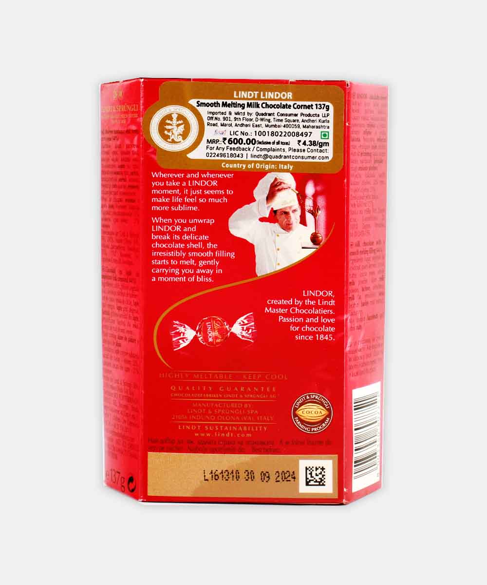 Lindt Lindor Milk Chocolate 137 Gm