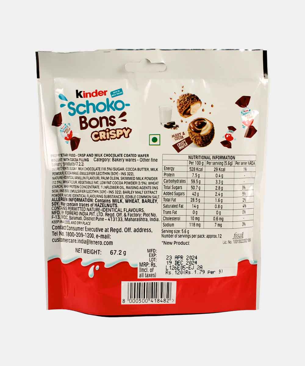 Kinder Schoco Bons Crispy 67.2 Gm