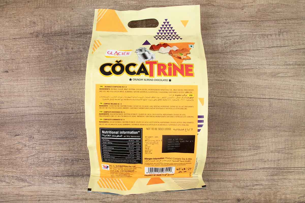 Glacier Cocatrine Crunchy Almond Chocolate 480 Gm