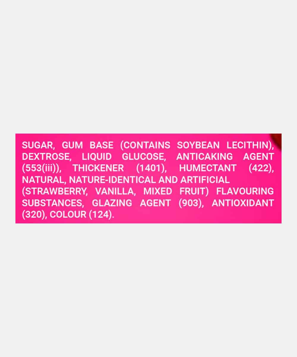 Wrigleys Boomer Krunch Strawberry Flavour Chewing Gum 28.8 Gm