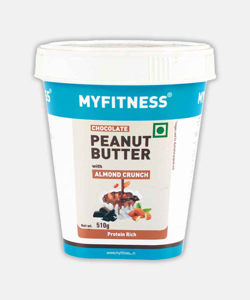 Myfitness Chocolate Butter With Almond Crunch Spread 510 Gm