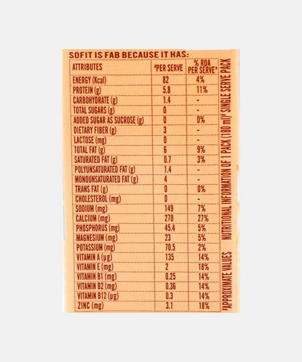 Sofit Almond Drink Unsweetened 180 Ml