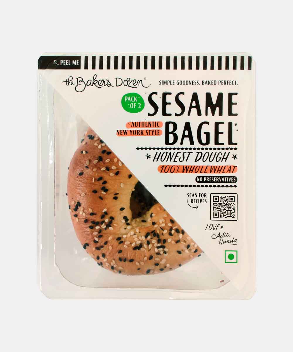 The Baker Dozen Sasame Bagel Bread 160 Gm