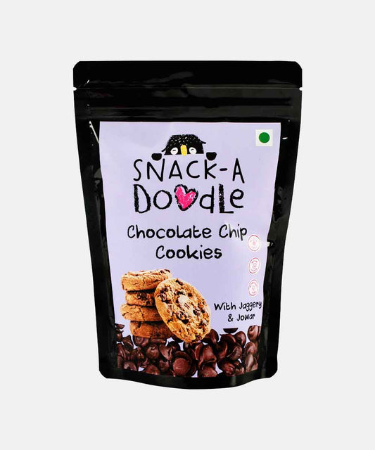 Snack A Doodle Chocolate Chip With Jaggery And Jowar Cookies 150 Gm