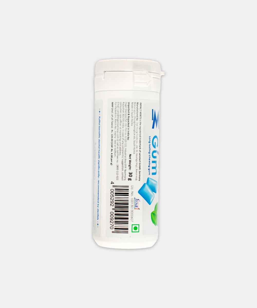 Impact Mint Xylitol Peppermint Gum 30 Gm