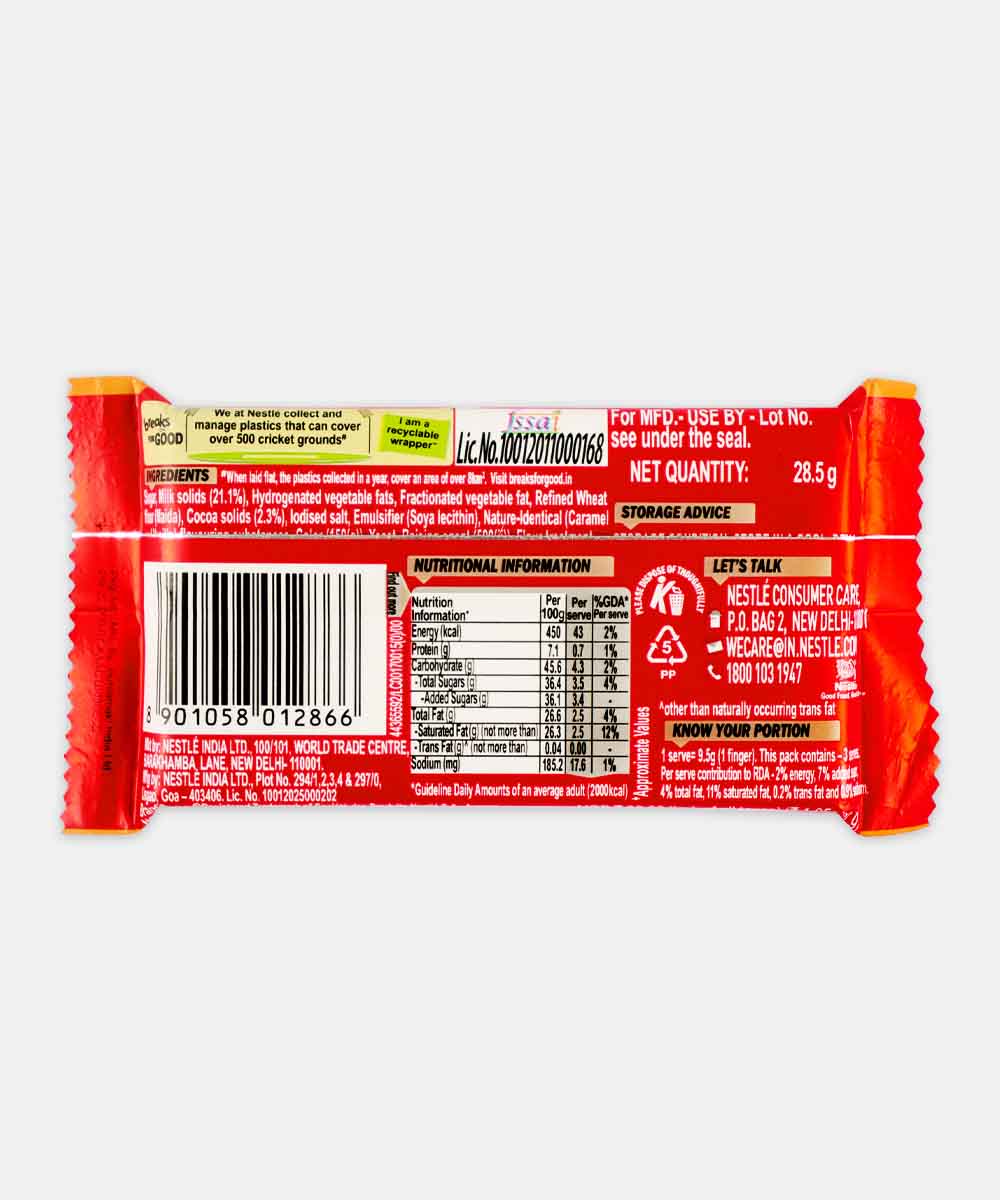 Nestle Kitkat Salted Caramel Chocolate 28.5 Gm