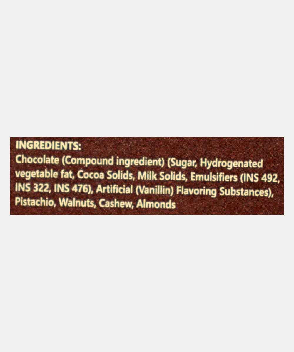 Bon Bay Dark Chocolate Nutty Bar 110 Gm