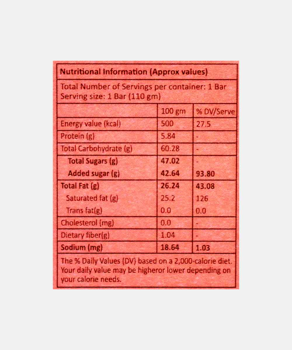 Bon Bay Berry Milk Chocolate Bar 110 Gm