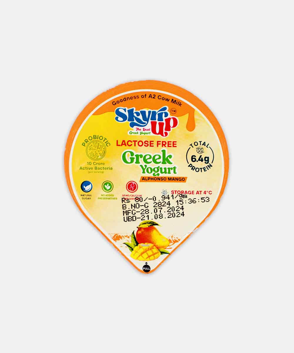 Skyr Up Greek Yogurt Alphonso Mango Lactose Free 85 Gm