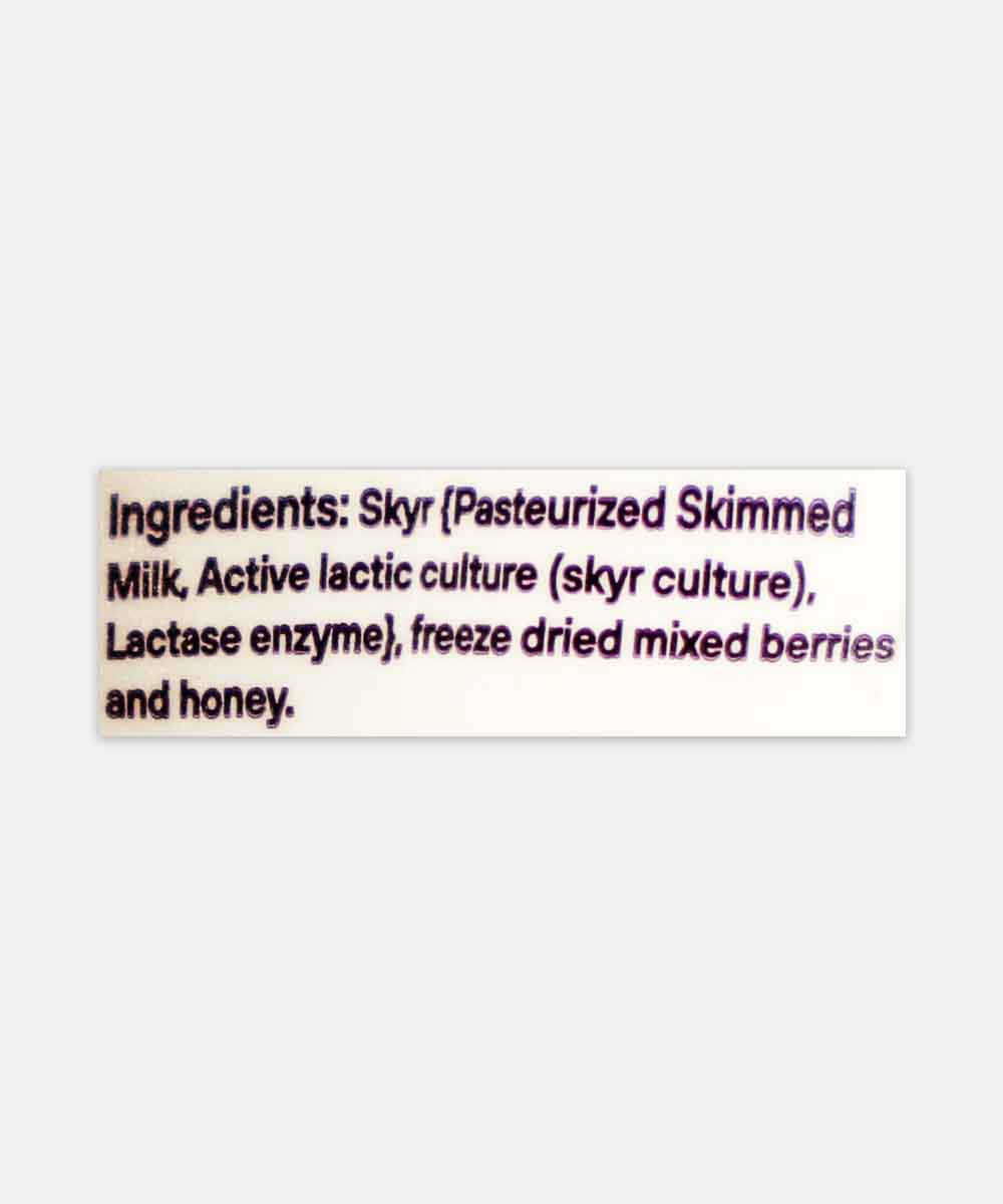 Skyr Up Mixed Berries Yogurt 105 Gm