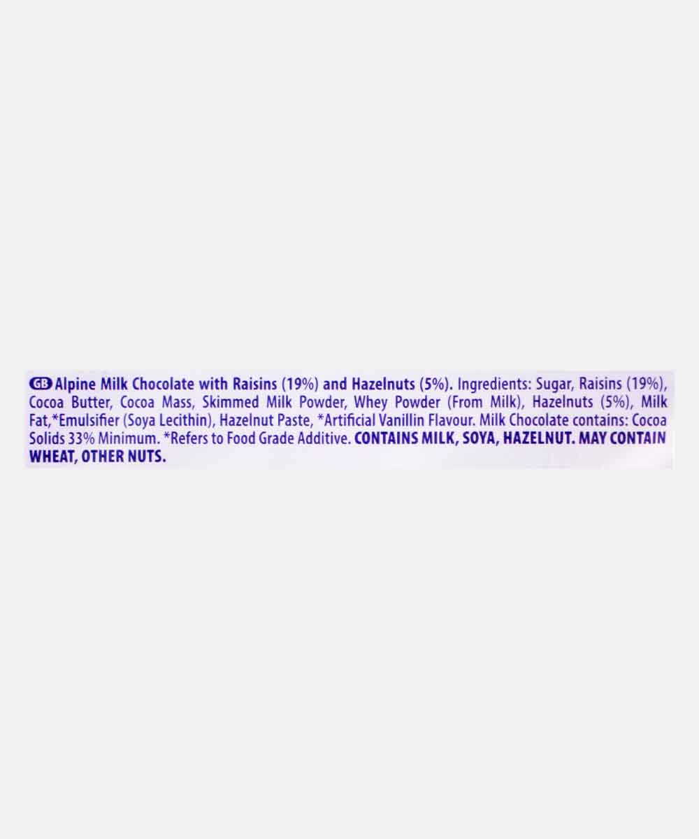Milka Raisins & Nuts Chocolate 100 Gm