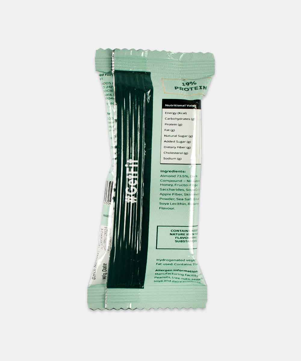 Fit Nutrition Almond Sea Salt & Dark Chocolate Energy Bar 35 Gm