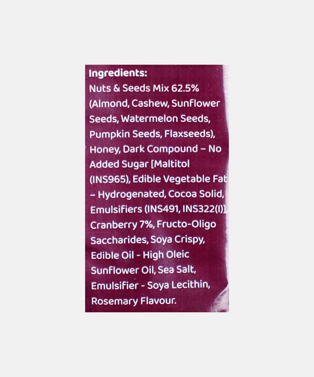 Fit Nutrition Seeds Nuts & Cranberry Energy Bar 35 Gm