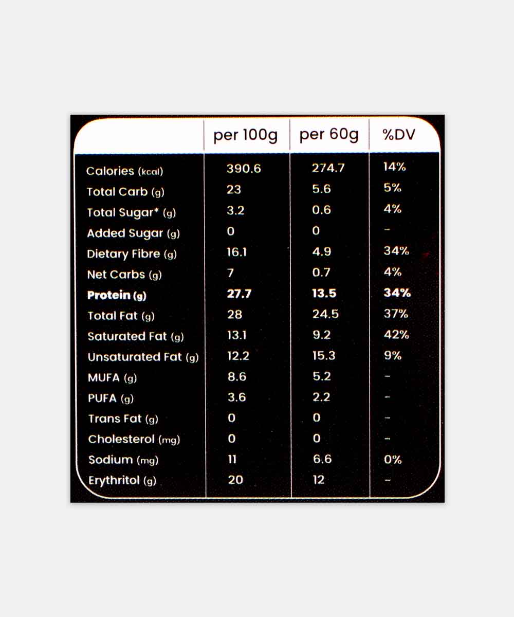 Ditch The Guilt Zero Sugar Protien Dark Roasted Hazelnut Chocolate 60 Gm