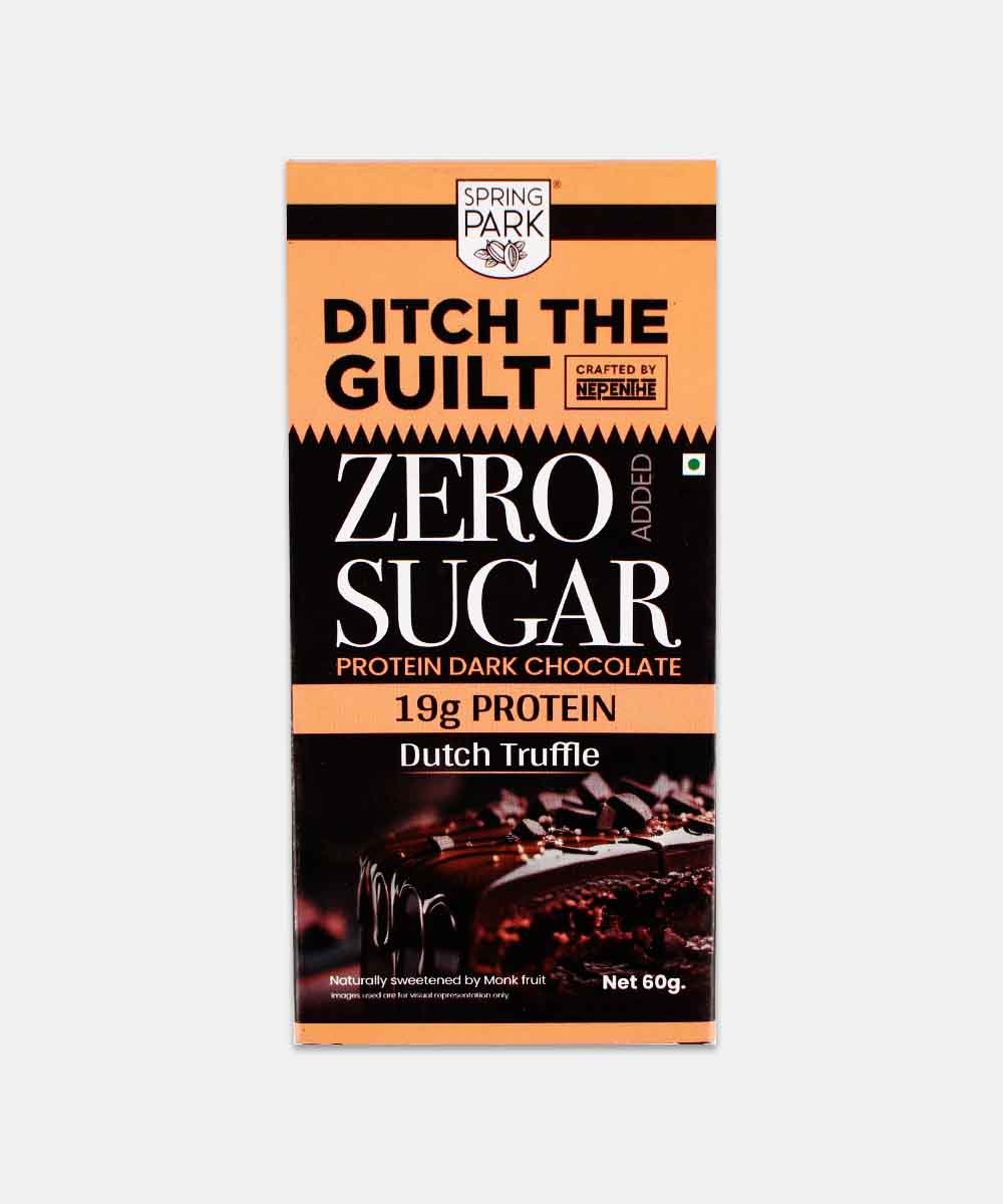 Ditch The Guilt Zero Sugar Protien Dark Dutch Truffle Choco 60 Gm