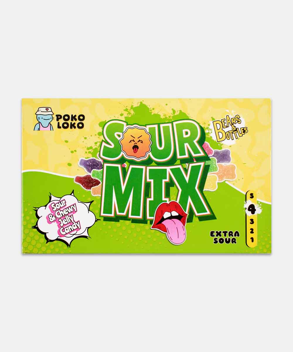 Poko Loko Sour Mix Jelly Candy 90 Gm