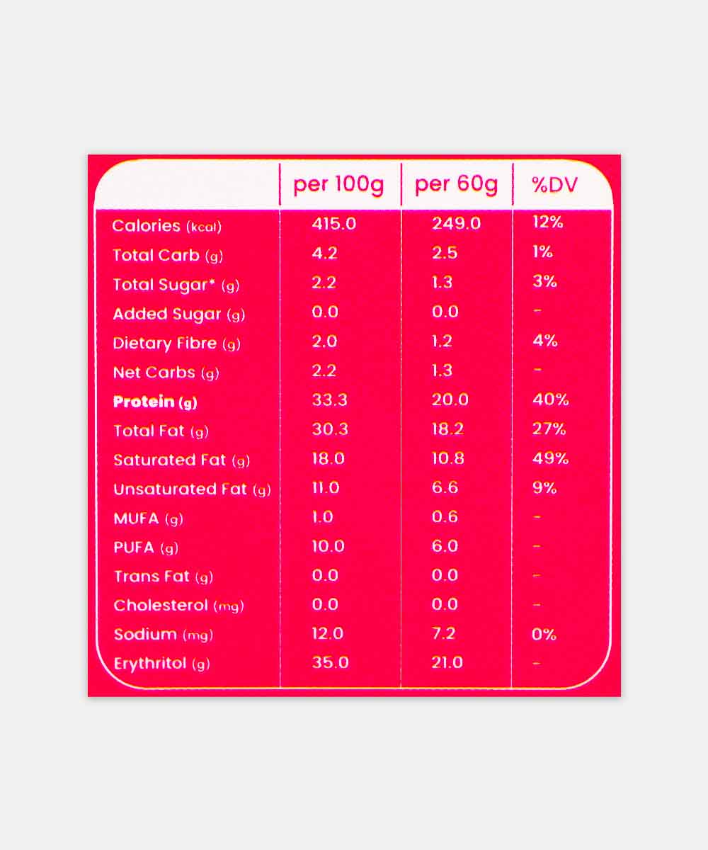 Ditch The Guilt Zero Sugar Red Velvet Cheese Cake Chocolate 60 Gm