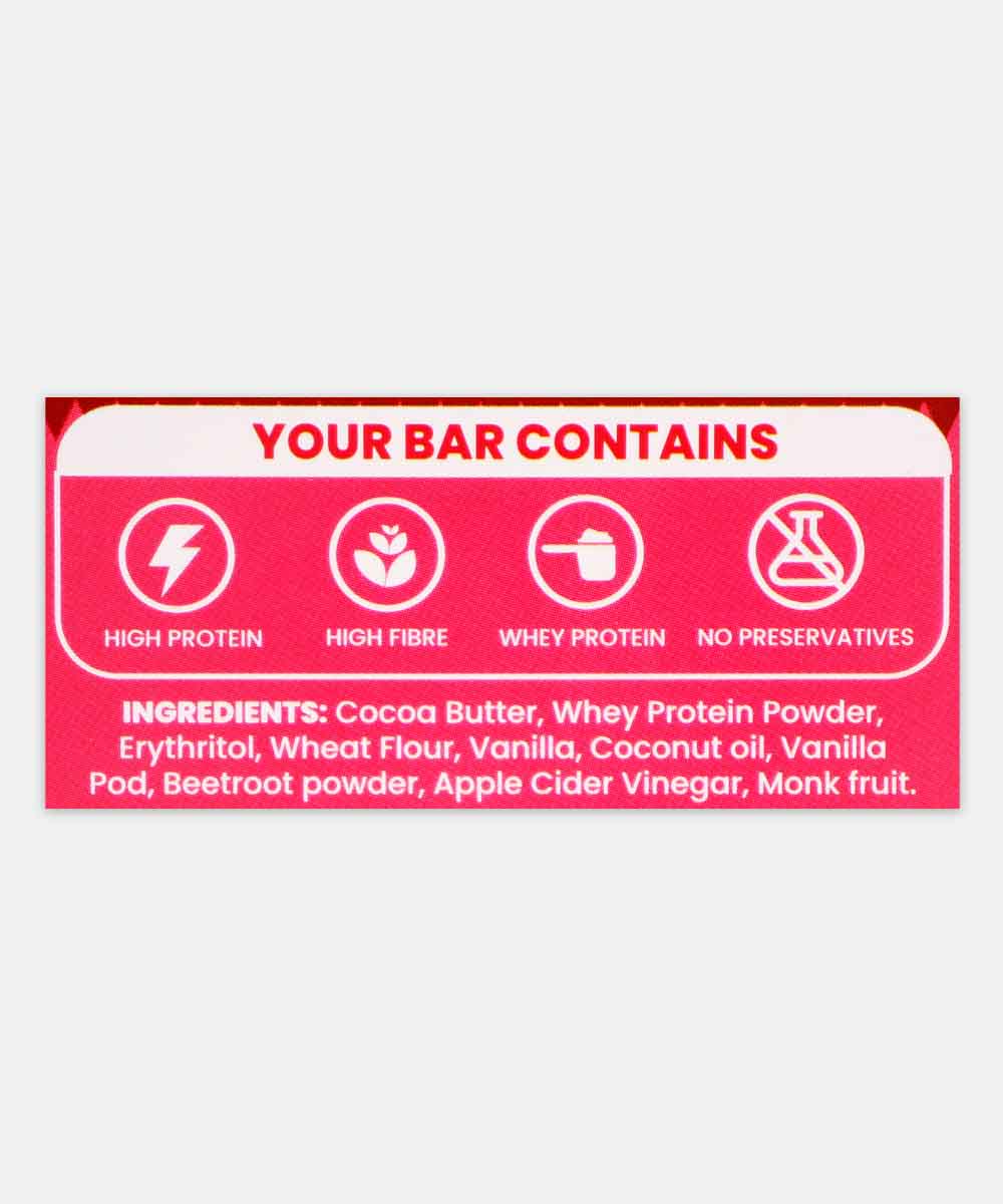 Ditch The Guilt Zero Sugar Red Velvet Cheese Cake Chocolate 60 Gm