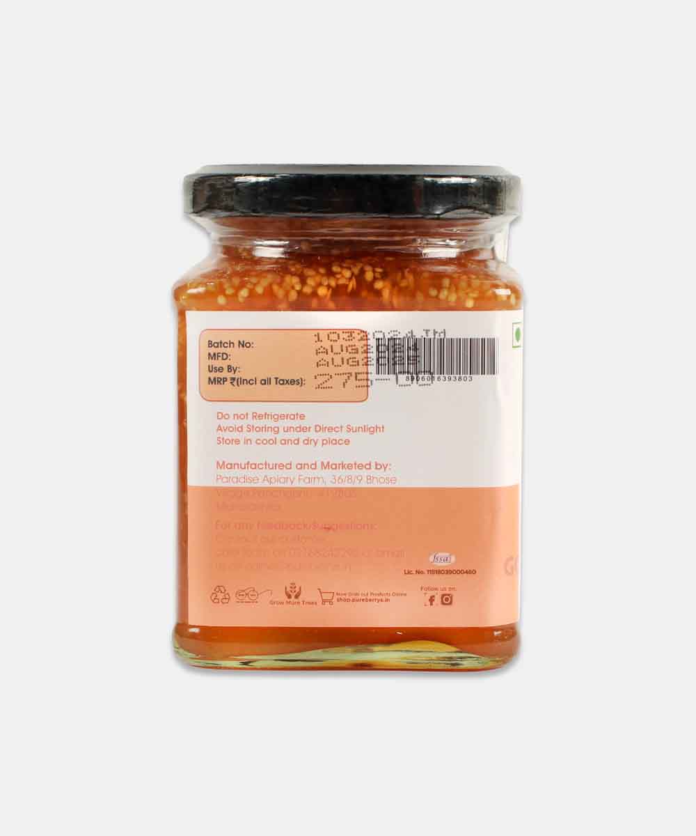 Pure Berrys Gooseberry Preserve No Added Sugar Jam 350 Gm