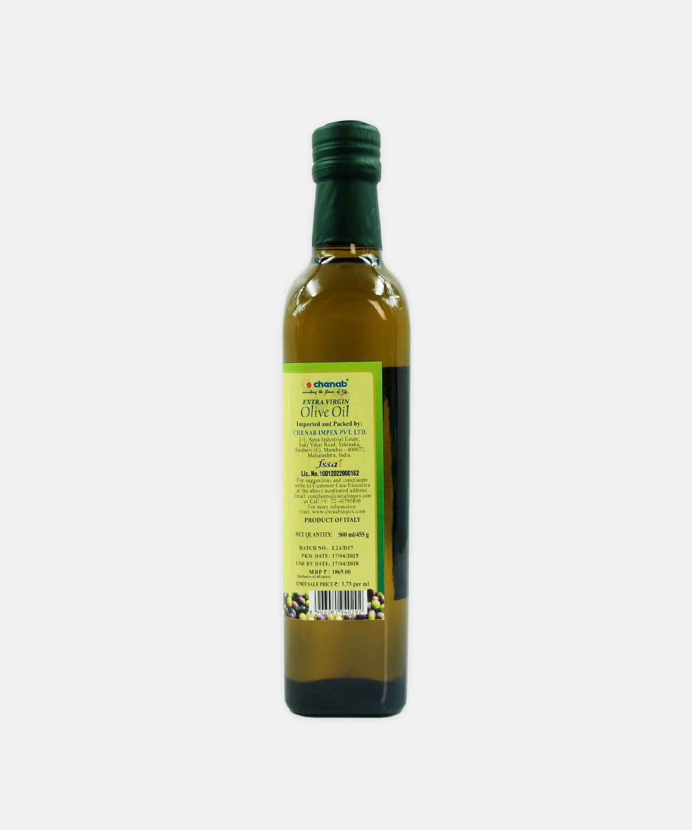 Dolce Vita Extra Virgin Olive Oil 500 Ml 455 Gm