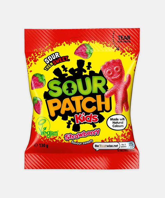 Sour Then Sweet Sour Patch Kids Strawberry 130 Gm