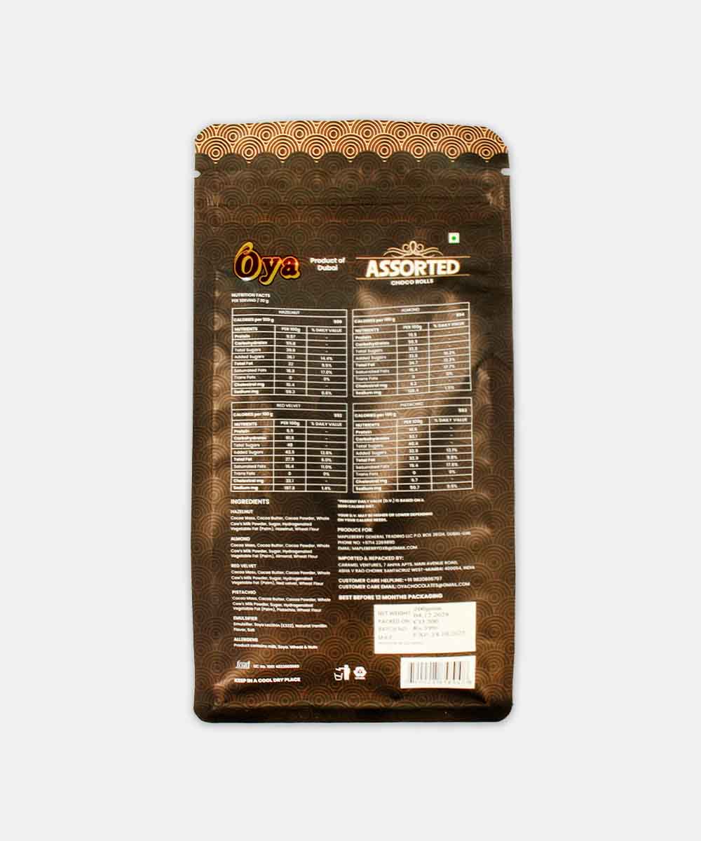 Oya Assorted Choco Roll Chocolates 200 Gm