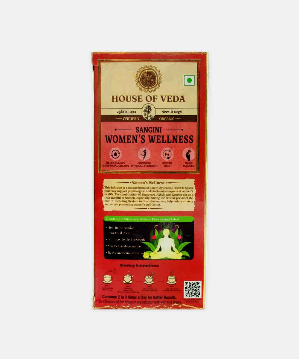 House Of Veda Sangini Womens Wellness Tea 37.5 Gm ( 25 Bags )