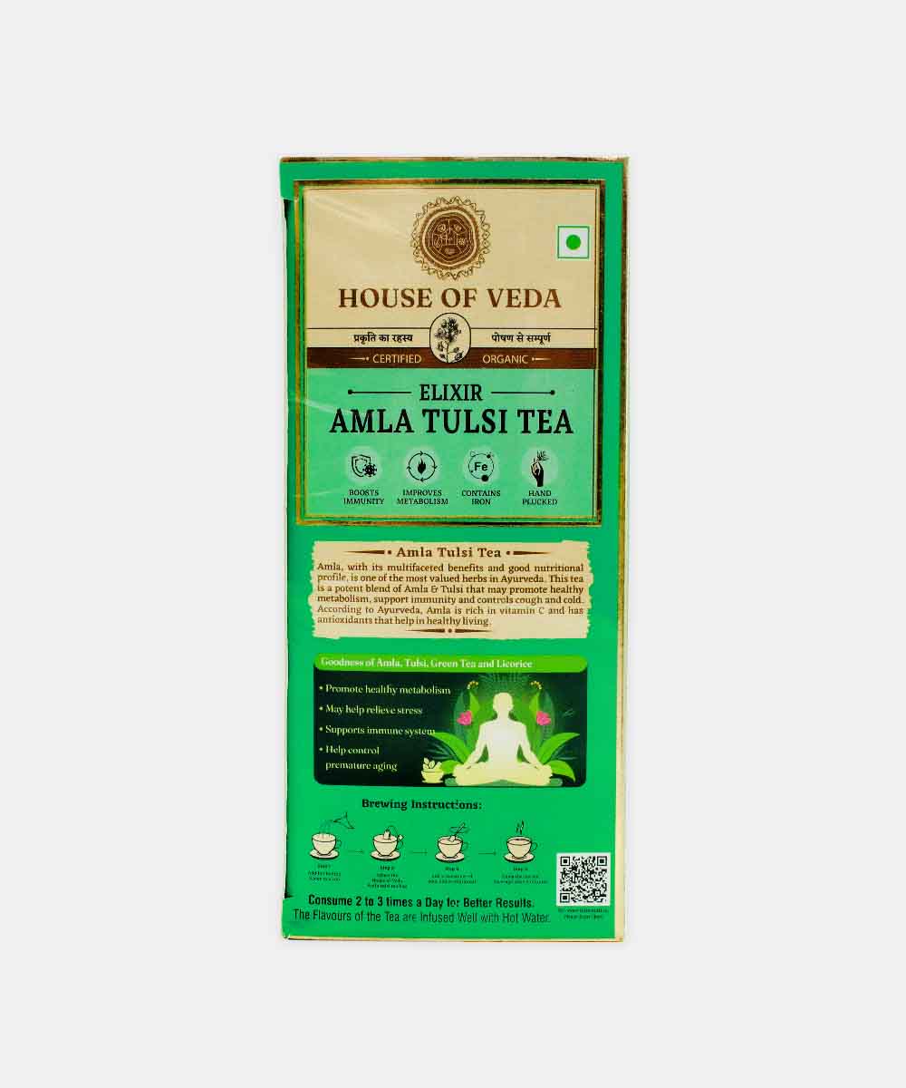 House Of Veda Elixir Amla Tulsi Tea 37.5 Gm ( 25 Bags )