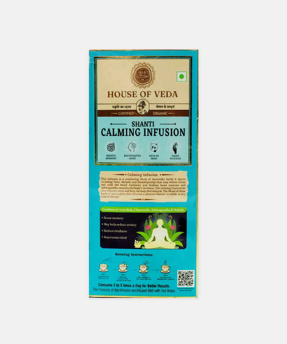House Of Veda Shanti Calming Infusion Tea 30 Gm ( 25 Bags )