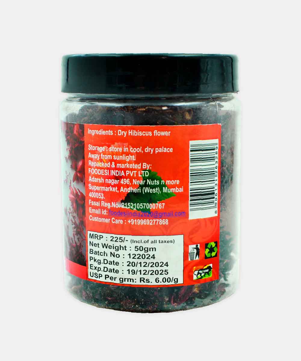 Foodesi Hibiscus Flower Tea 50 Gm