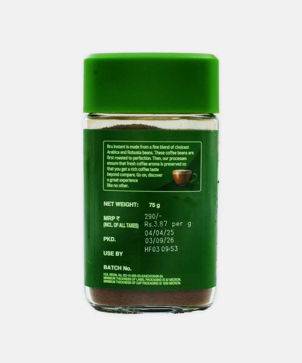 Bru Instant Coffee Jar 75 Gm