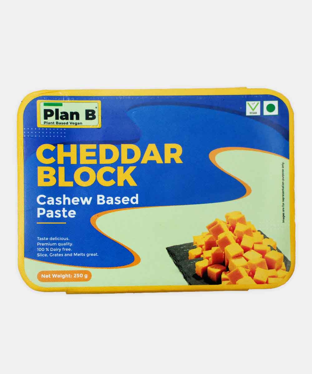 Plan B Plant Based Vegan Cheddar Block 250 Gm