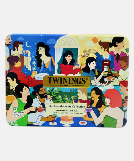 Twinings London The Tea - Lover Collection Assortment Gift Box 54 Tea & Infusion Bags Of 9 Blends 102 Gm