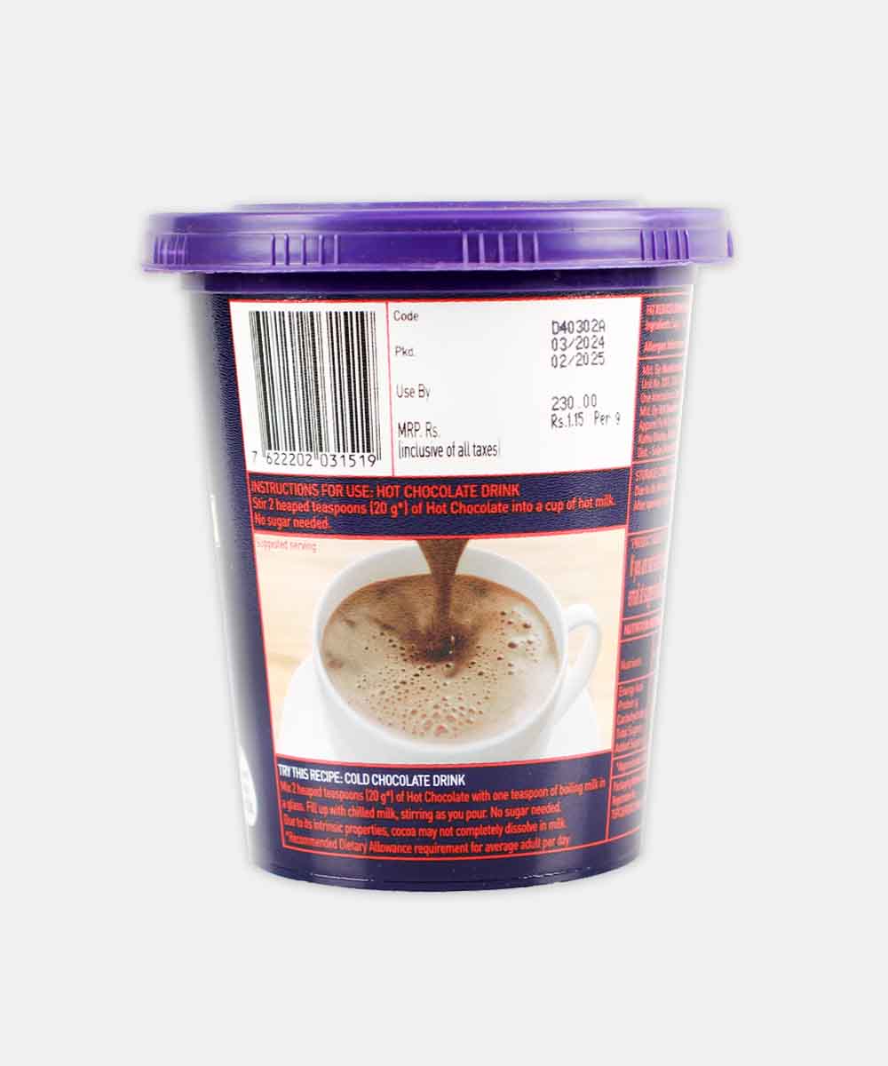 Cadbury Hot Chocolate 200 Gm