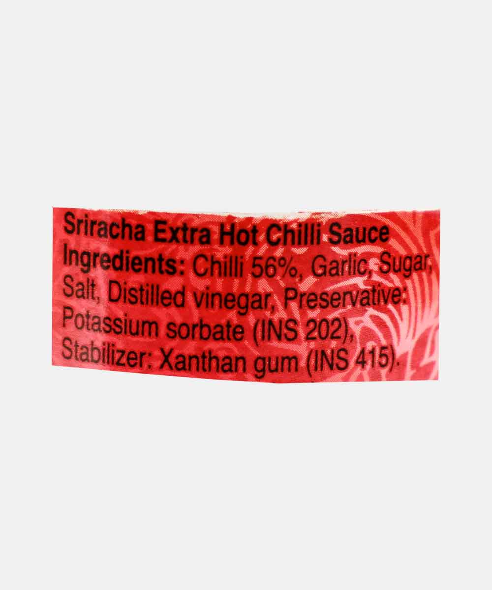 Real Thai Sriracha Extra Hot Chilli Sauce 235 Ml 270 Gm