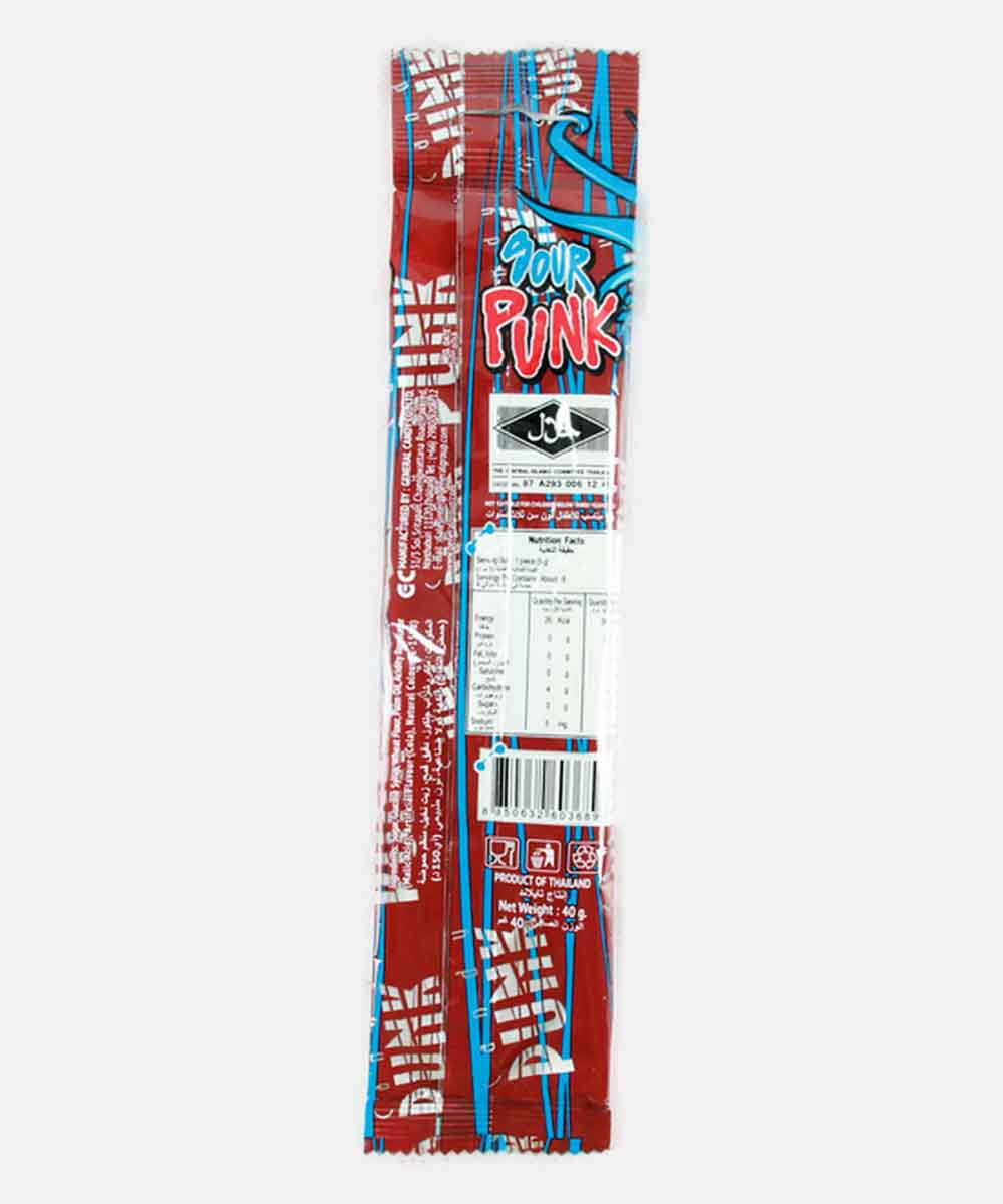 Sour Punk Cola Flavour Candy Stick 40 Gm