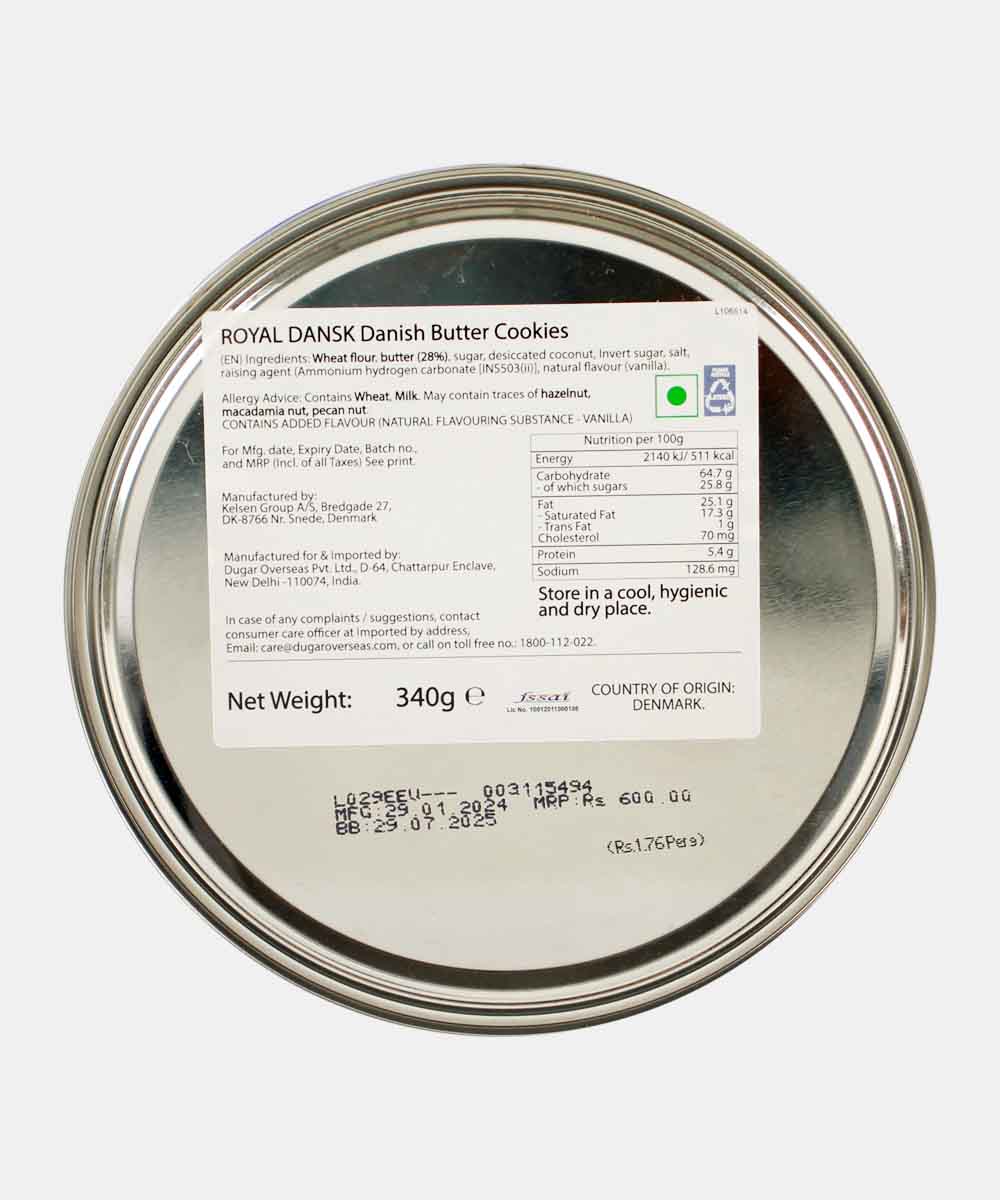 Royal Dansk Danish Butter Cookies 340 Gm