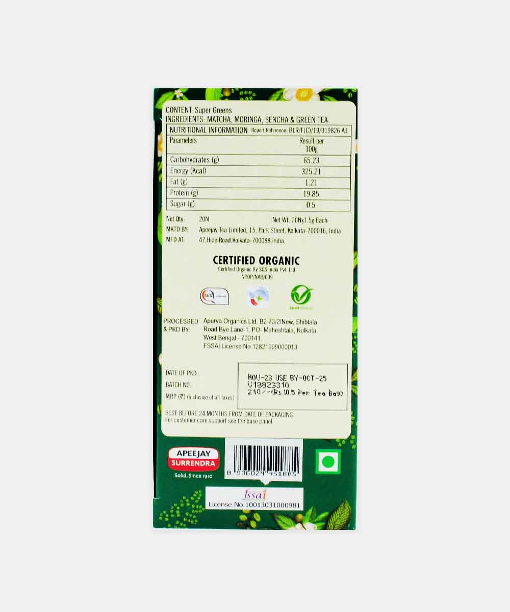 Ty Phoo Super Greens Organic Tea 20 Bag