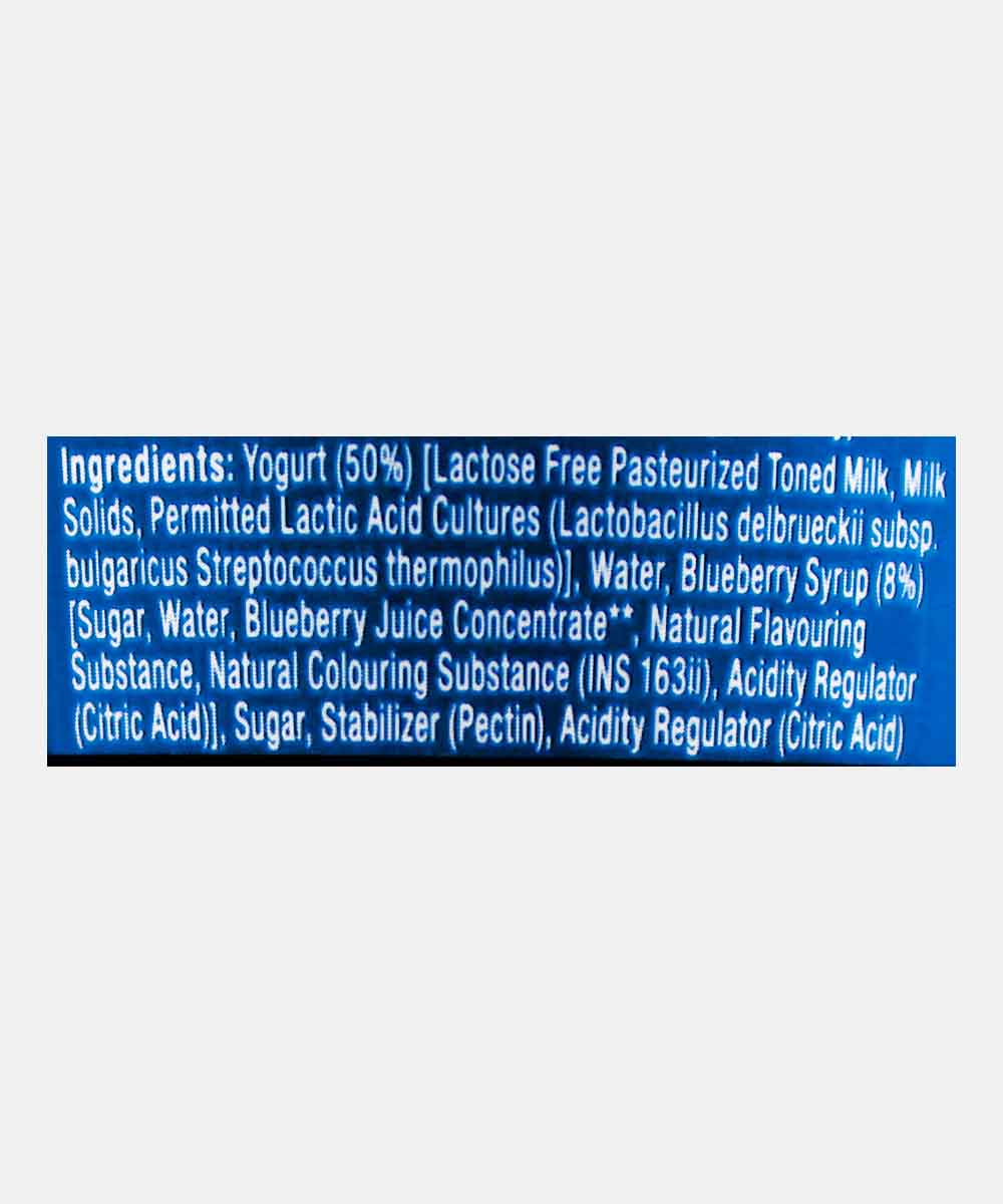 Epigamia Greek Yogurt Smoothie Blueberry 180 Ml