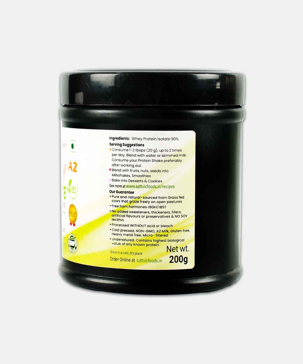 Sattvic Foods Whey Isolate Protein Powder 200 Gm