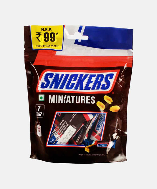Snickers Miniatures 6 Treats Inside Chocolate 72 Gm