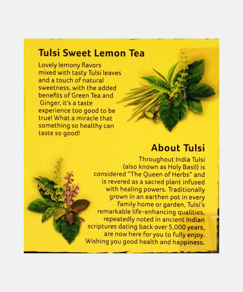Organic India Tulsi Sweet Lemon Tea 25 Bag