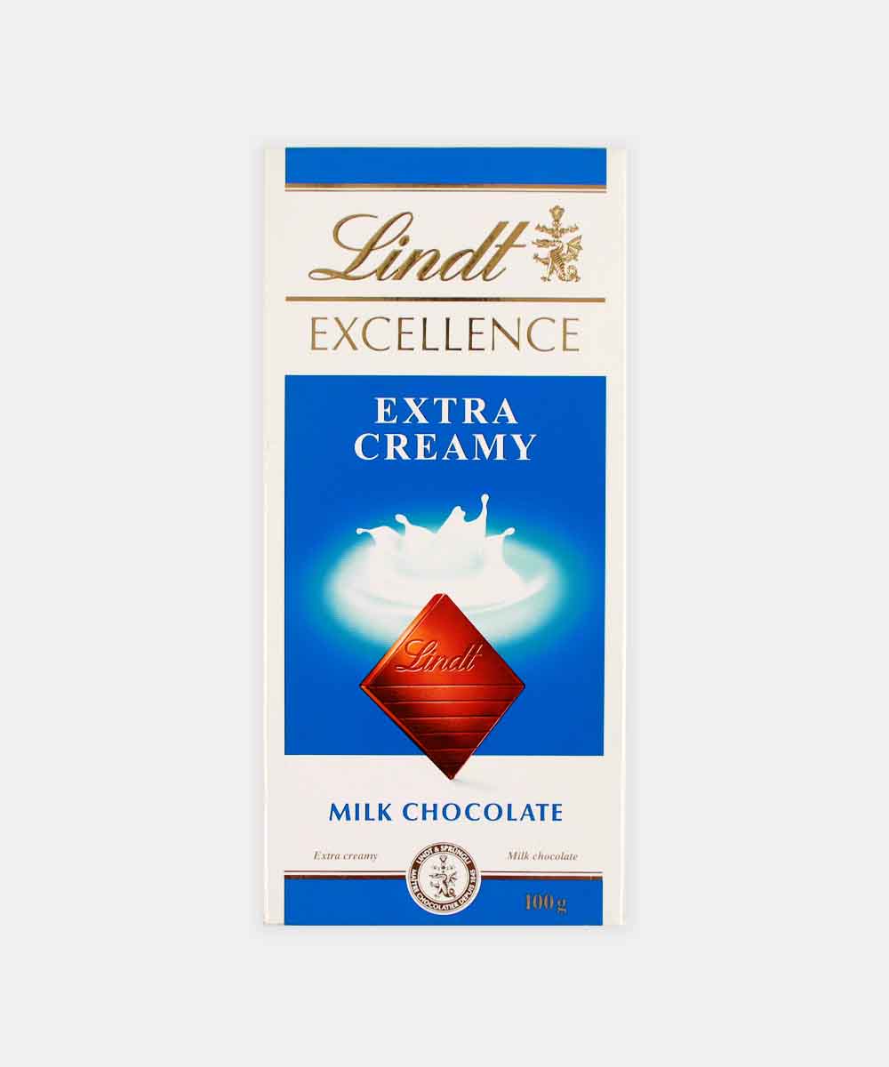 Lindt Excellence Extra Creamy Milk Chocolate 100 Gm