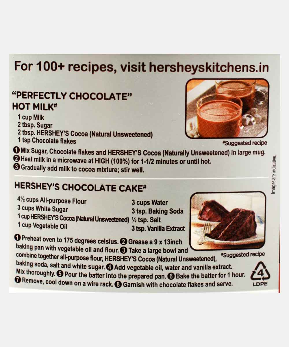 Hersheys Cocoa Powder Natural Unsweetened 225 Gm