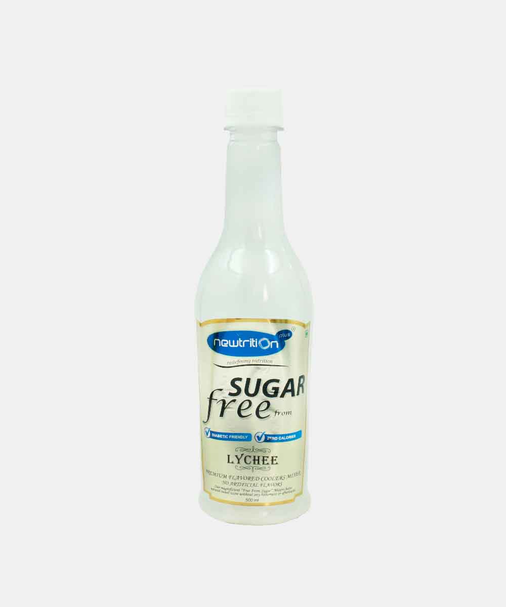 Newtrition Lychee Sugar Free Syrup 500 Ml