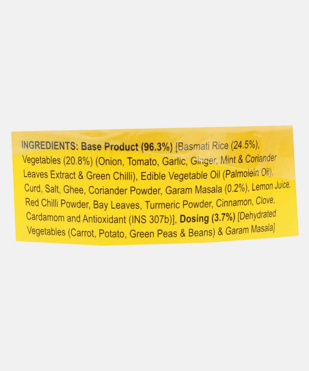 Eze Eats Veg Asli Hyderabadi Biriyani 105 Gm