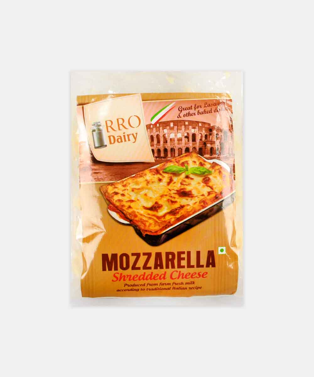 Rro Mozzarella Shredded Cheese 200 Gm