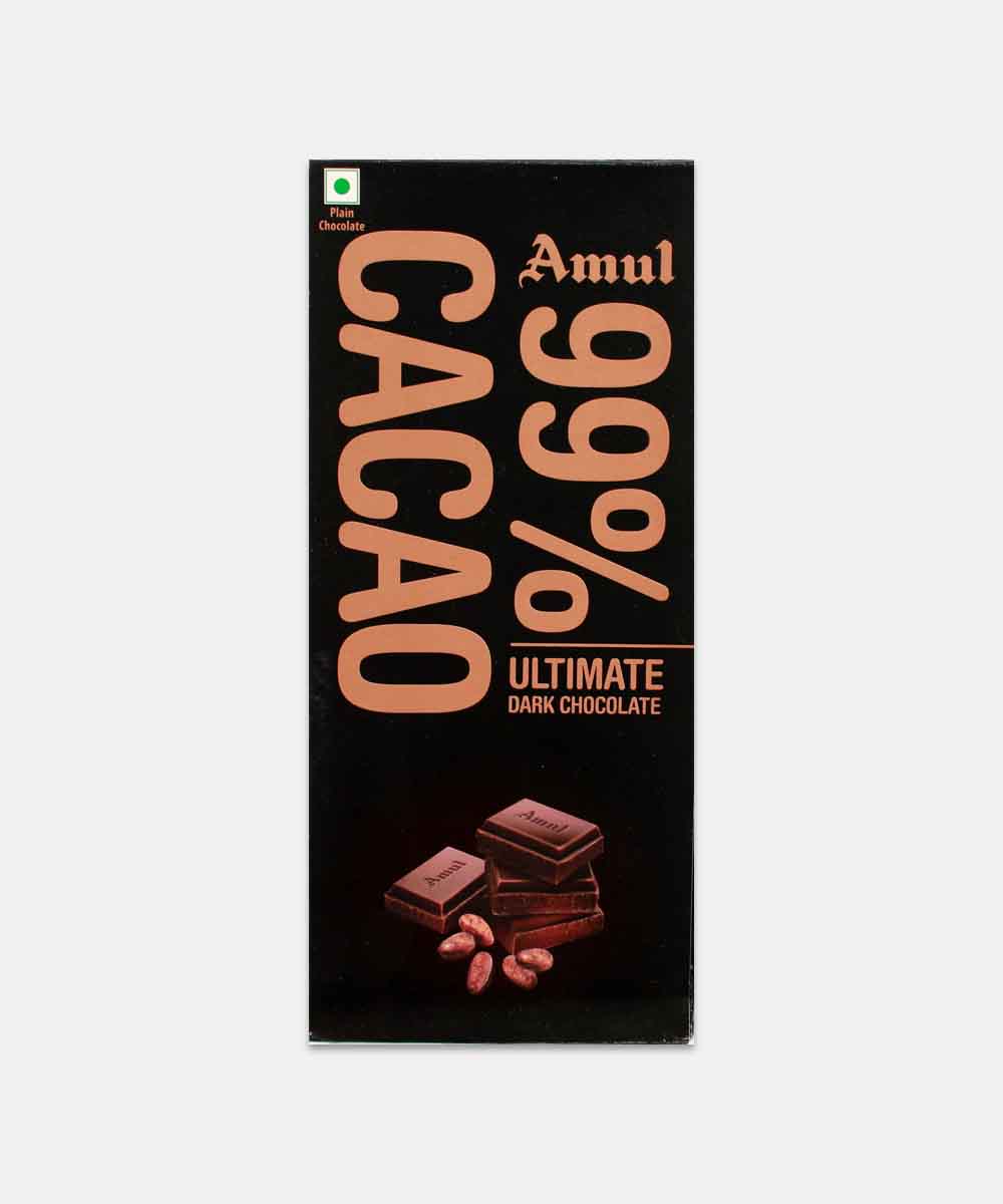 Amul 99% Cacao 125 Gm