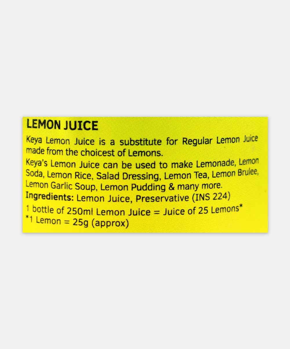 Keya Lemon Juice 250 Ml