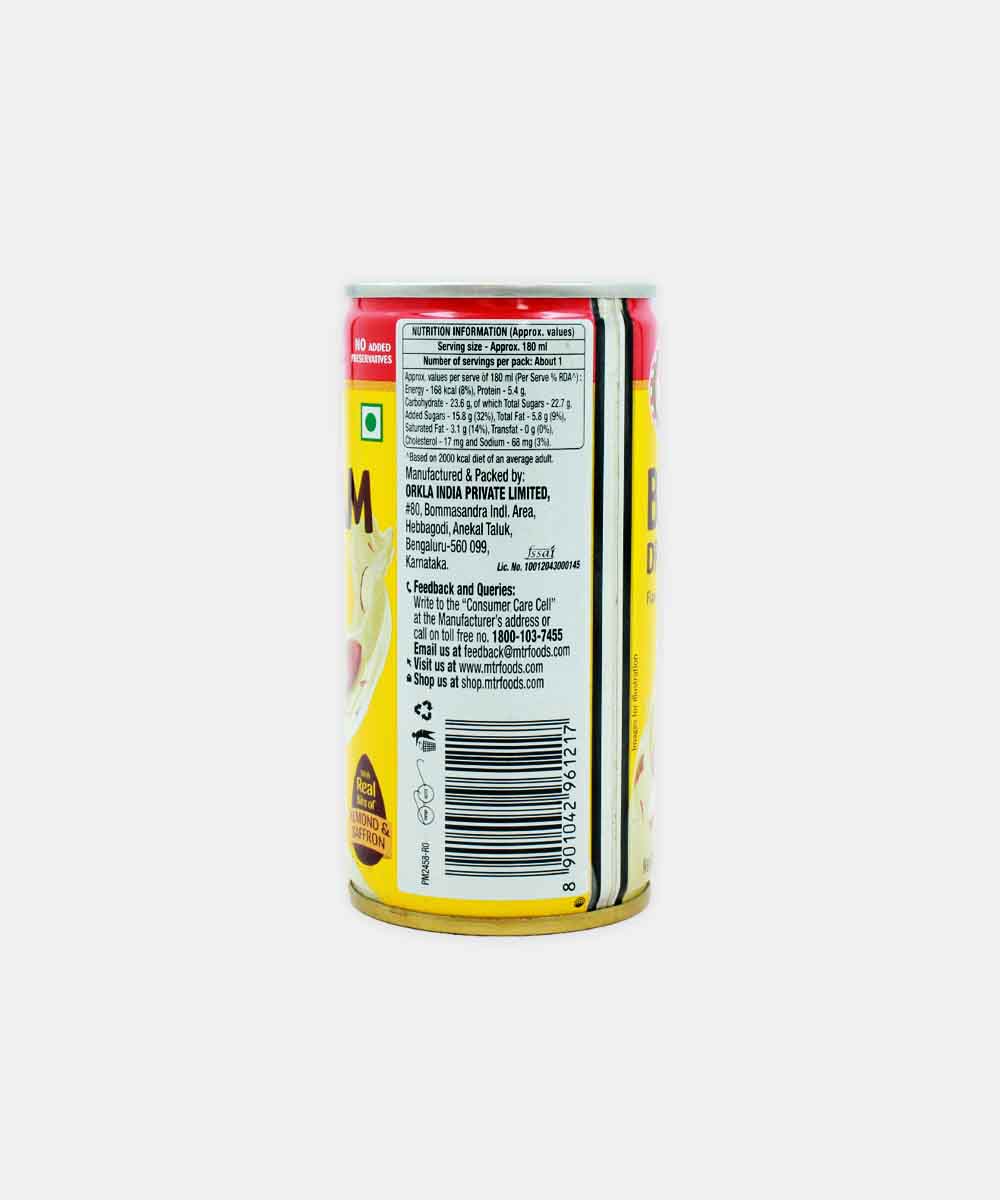 Mtr Badam Drink Tin 180 Ml